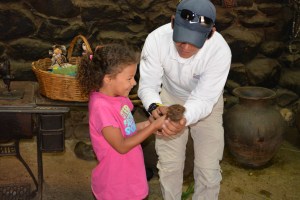 Bella holding a Guinea Pig
