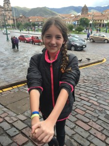 Lilli singing in the rain